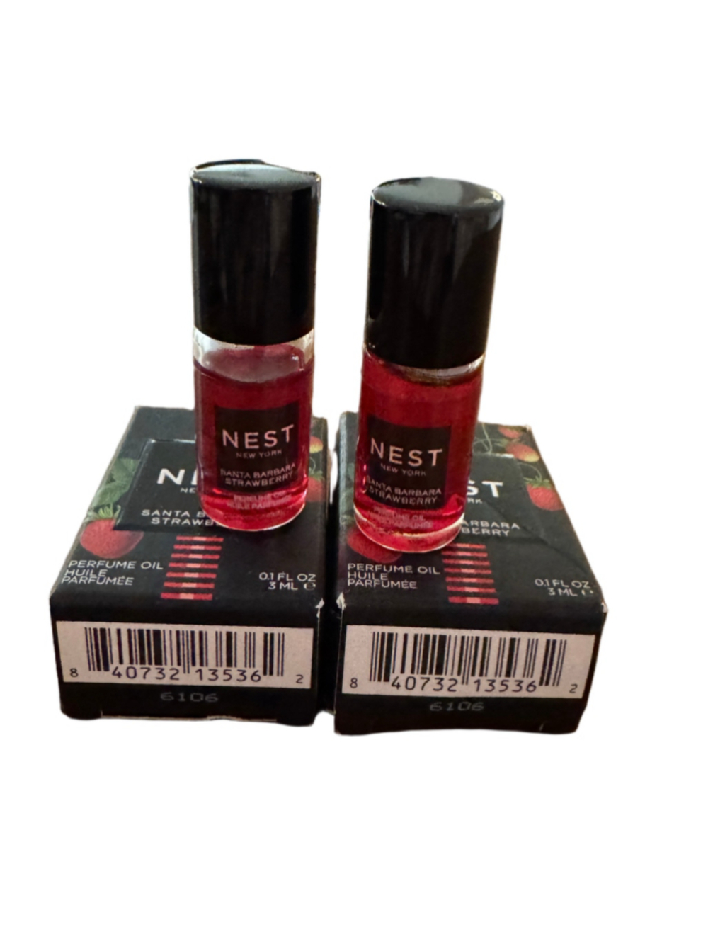 NEST New York Santa Barbara Strawberry Perfume Oil, travel sized x 2